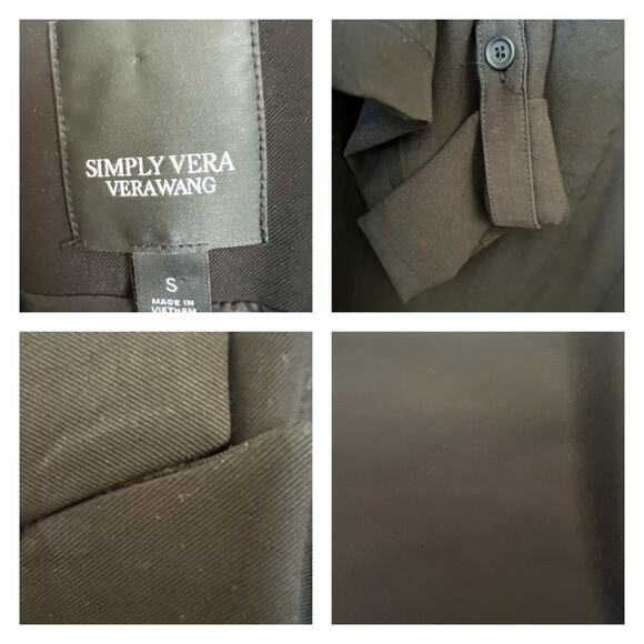 Simply Vera Vera Wang Cuffed Sleeves Blazer Size S - Picture 3 of 4